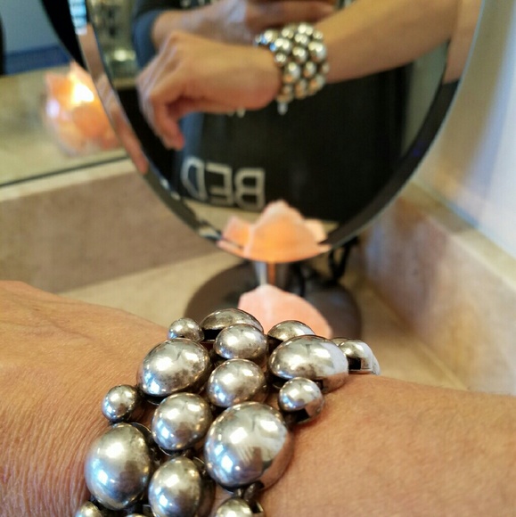 Heavy sterling silver bracelet