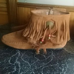 Fringe Moccasin Booties  -  perfect for fall!