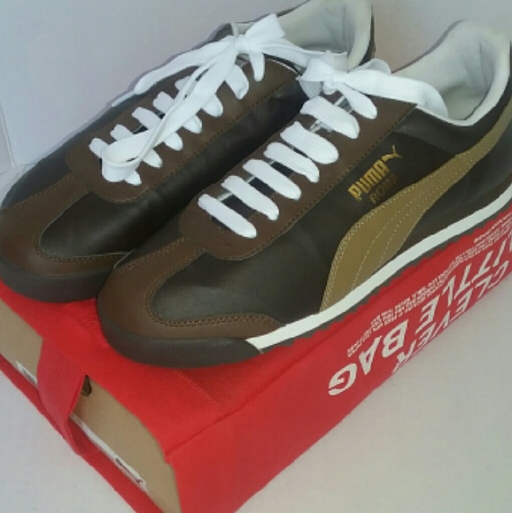 Puma "RARE BROWN LEATHER AND TAN ROMAS", NICE!!!