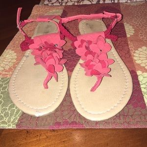 Red Gladiator Sandals