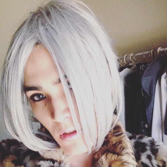 Hot Topic Accessories - Silver Grey Center Part Cosplay Wig Straight Hair Hot Topic Accessories - Silver Grey Center Part Cosplay Wig Straight Hair