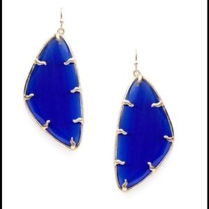 Kendra Scott 'Willow' earrings in Cobalt Blue