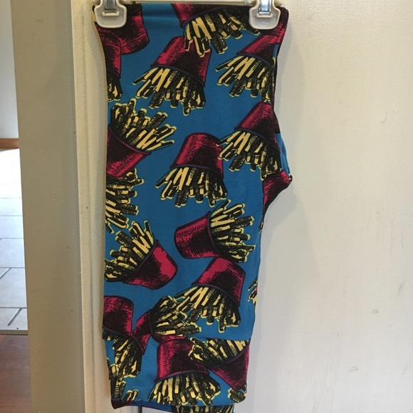 NWT *RARE UNICORN* Lularoe OS French Fry leggings