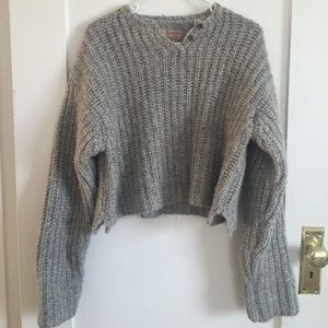 Abercrombie & Fitch grey wool sweater