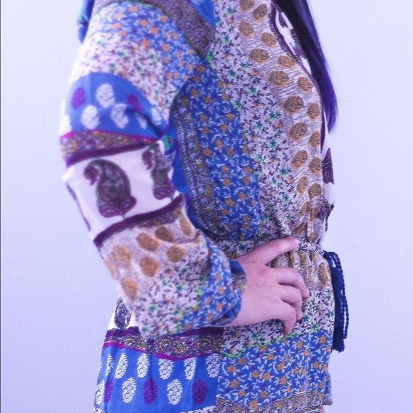 Aqua Longsleeve Romper - Picture 2 of 3