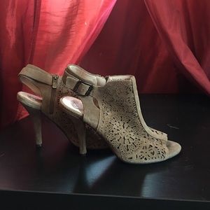 Vince Camuto laser cut booties