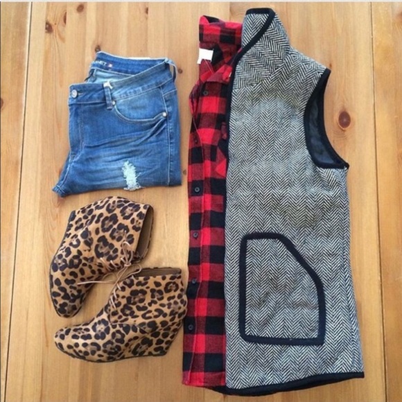 LAST PAIR• Sale•🍂HP🍂Leopard Wedge Booties - Picture 4 of 4