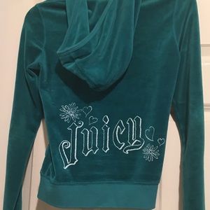 Teal Blue Juicy Zip Up