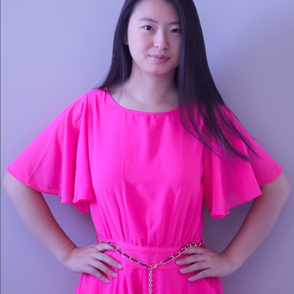 Neon Pink romper - Picture 3 of 3