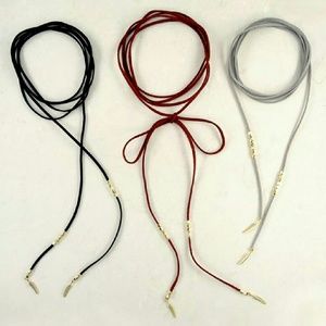 Burgundy Suede Necklace