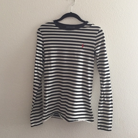 Ralph Lauren Sport, Long Sleeve striped Tee Shirt