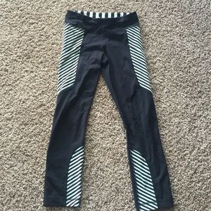 Black and white striped Lulu capris. Very rare!!