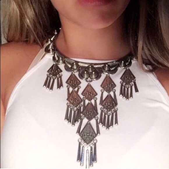 Jewelry - Silver tribal statement necklace