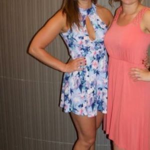 Multi colored cocktail dress