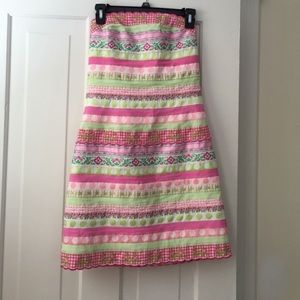 Lilly Pulitzer strapless dress