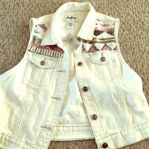 day trip jean vest