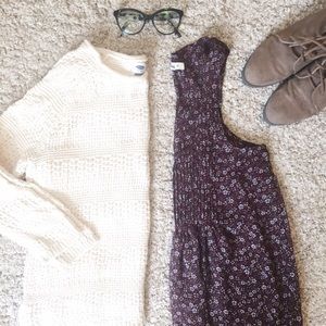 Aerie Petite Floral Tunic Blouse