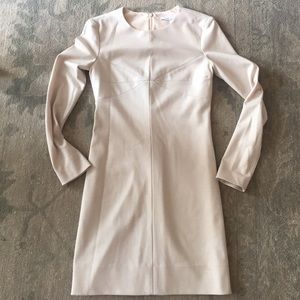 DVF cream wool long sleeve dress 4