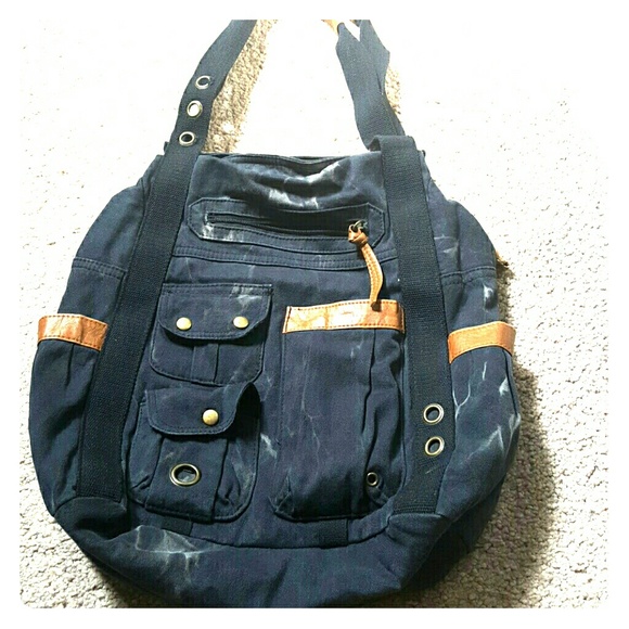Blue Tie Dye Shoulder Bag