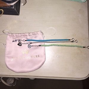 Juicy couture rope charm bracelets