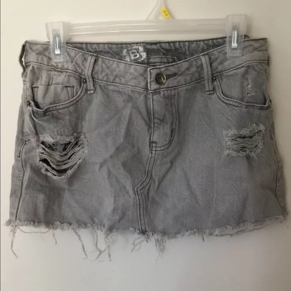 Distressed Mini Skirt