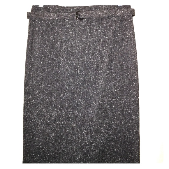 Tweed pencil skirt W/belt