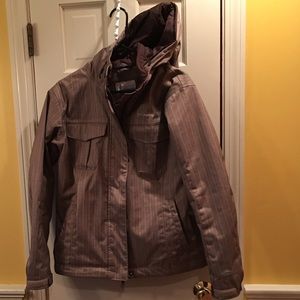 Gently worn brown Columbia snowboarding jacket.