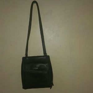 Liz Claiborne Black Leather Shoulder Purse