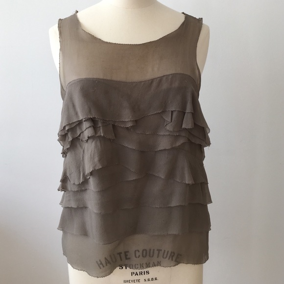 3.1 Phillip Lim silk ruffle tank
