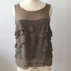 3.1 Phillip Lim silk ruffle tank