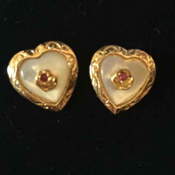 Danbury Mint Ruby earrings