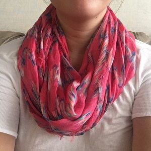 American eagle watercolor zigzag infinity scarf