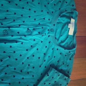 Hearts cotton cardigan