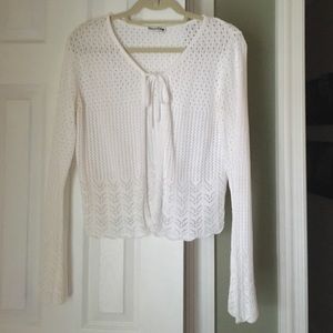 White crochet top