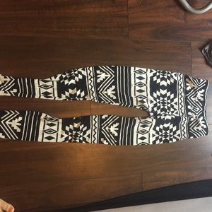 Black and white leggings.