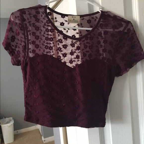 Deep purple crop top
