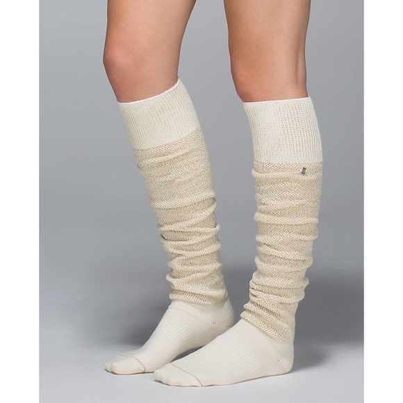 New Lululemon After Asana Sock - Metallic Gold