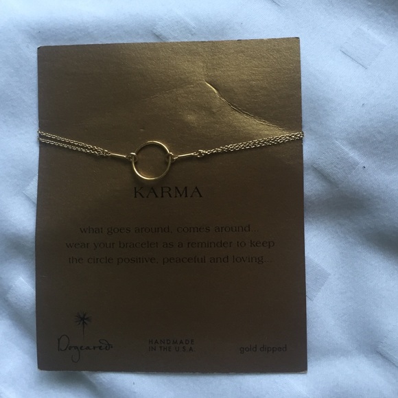 Dogeared Karma gold bracelet