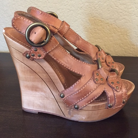 Frye June Slingback Nat Platform Women Sandal - Picture 1 of 4