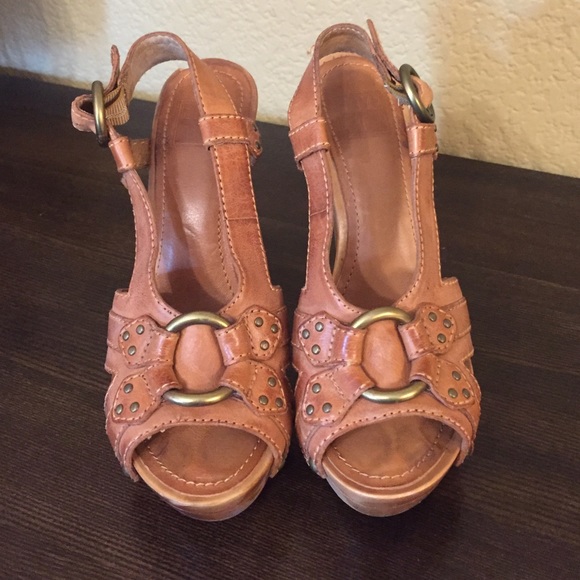 Frye June Slingback Nat Platform Women Sandal - Picture 4 of 4