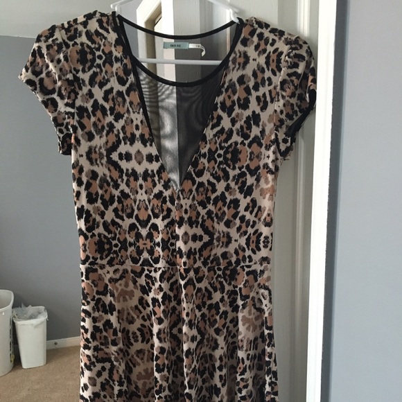 Cheetah print dress