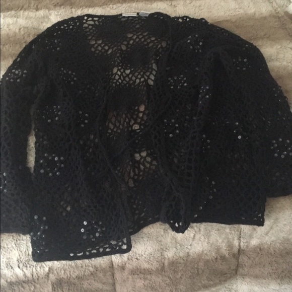 Knit black cardigan