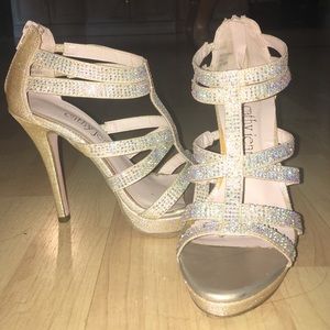 Cathy Jean sparkly heels