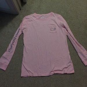 Vineyard vines pink long sleeve shirt