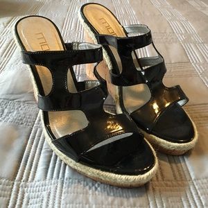 Mods spana black sandals with strap size 7 1/2
