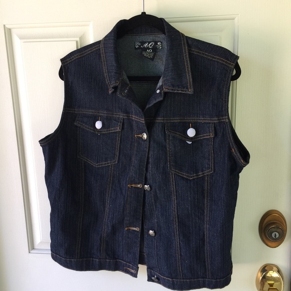 Denim Vest (Plus Size)