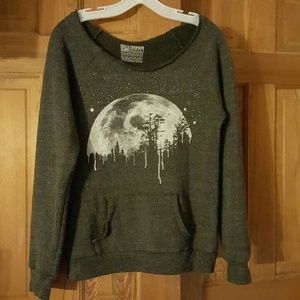 Off the shoulder sweatshirt