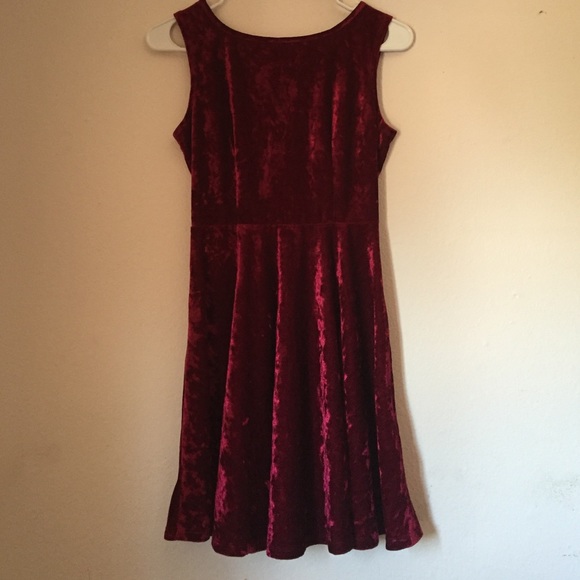 Velvet skater dress