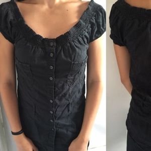 Black Button Down Blouse