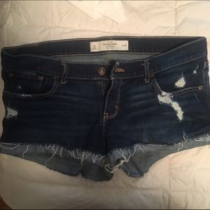Abercrombie cut off jean shorts